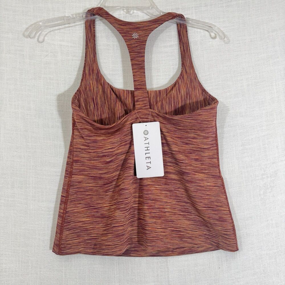 Athleta Transcend 7/8 Leggings M NWT Nova Dye Brown High Rise - Picture 2 of 8